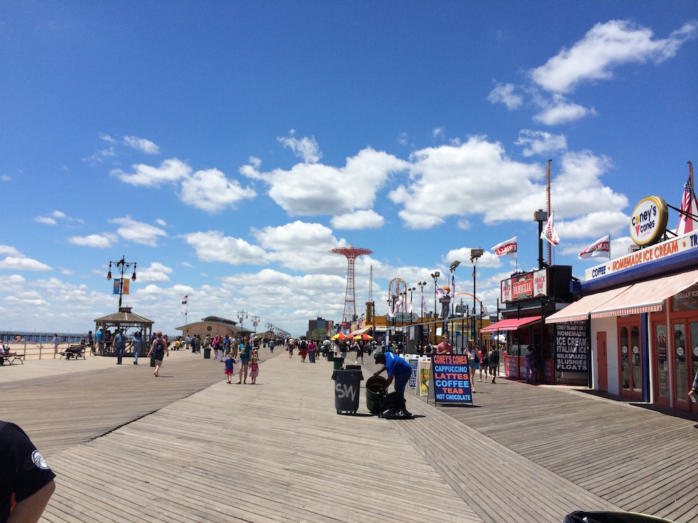 Coney Island Boardwalk. I took this photo in 2013.