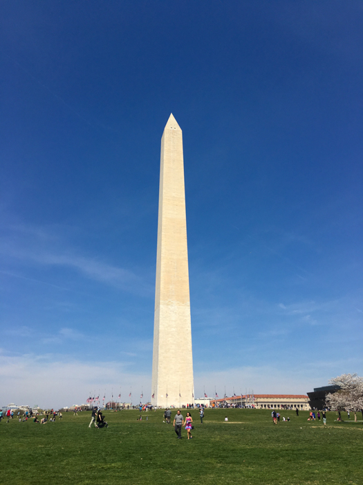 The Washington Monument, Washington DC, March 2016